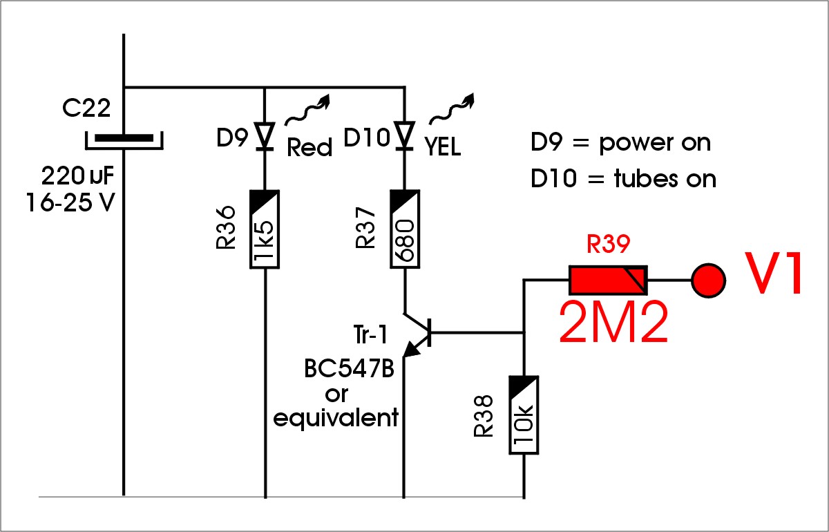 UL40 S2 schema auto bias aansturing LED